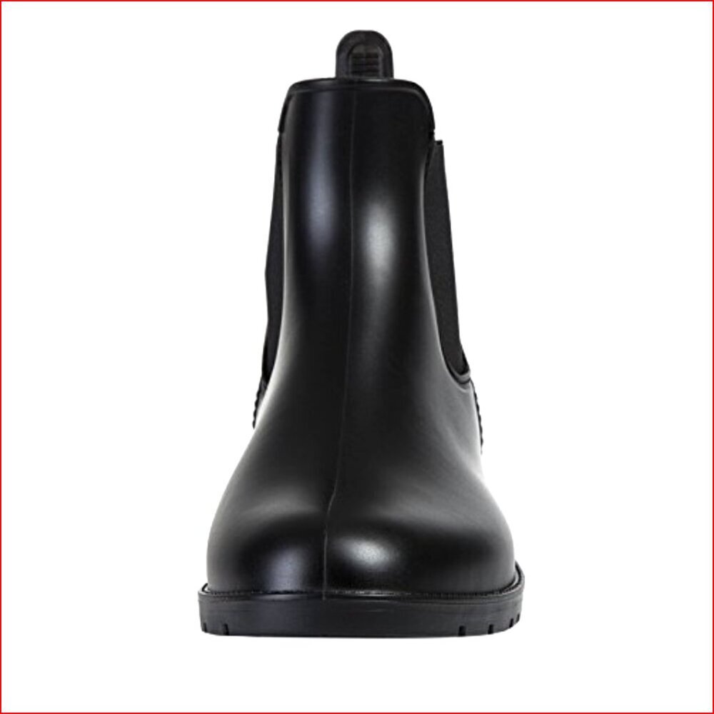 Waterproof Chelsea Rain Boots with Rubber Sole and EVA Insole - Picture 4 of 7